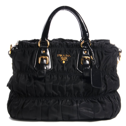 Prada Tessuto Nylon Gaufre Tote Nero Black 1 of 10