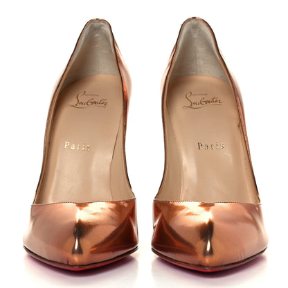 Christian Louboutin Metallic Patent Breche 100 Pumps 39 Cappuccino 3 of 10