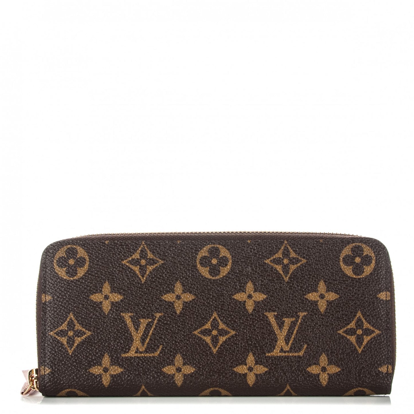 Monogram Clemence Wallet Rose Ballerine