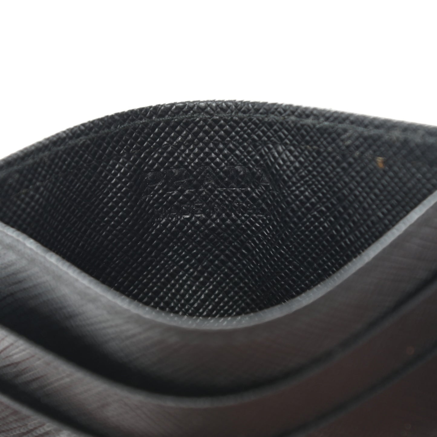 Saffiano Card Case Black