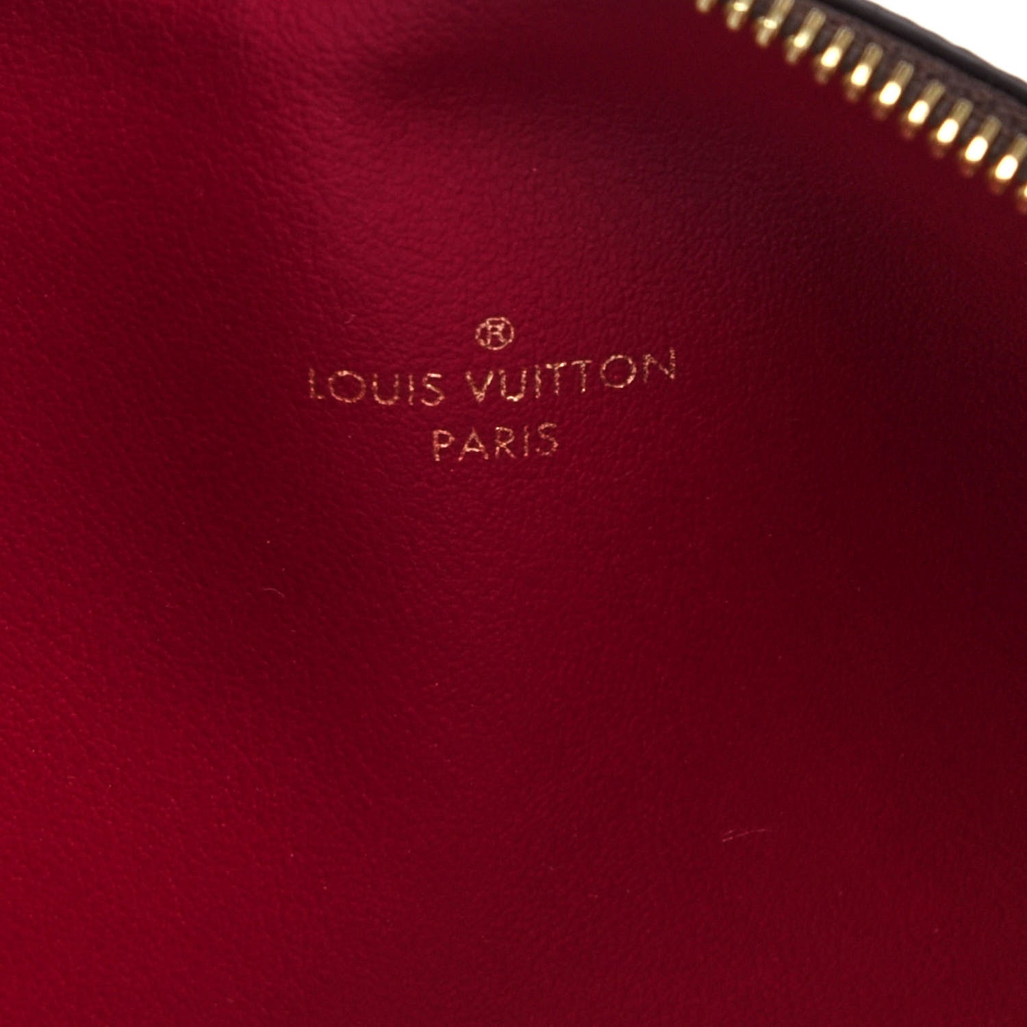 Louis Vuitton Monogram Felicie Chain Wallet Zippered Insert Fuchsia 7 of 9