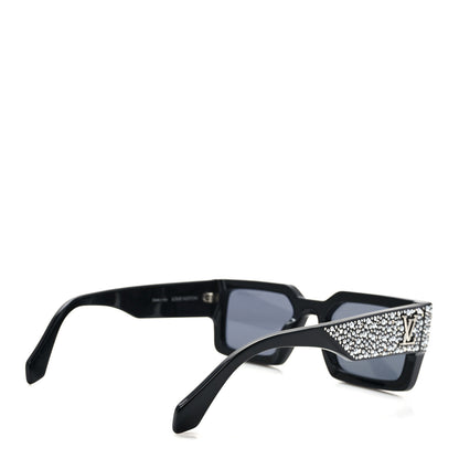Louis Vuitton Acetate LV Clash Pearls & Strass Sunglasses Z2396E Black 4 of 10