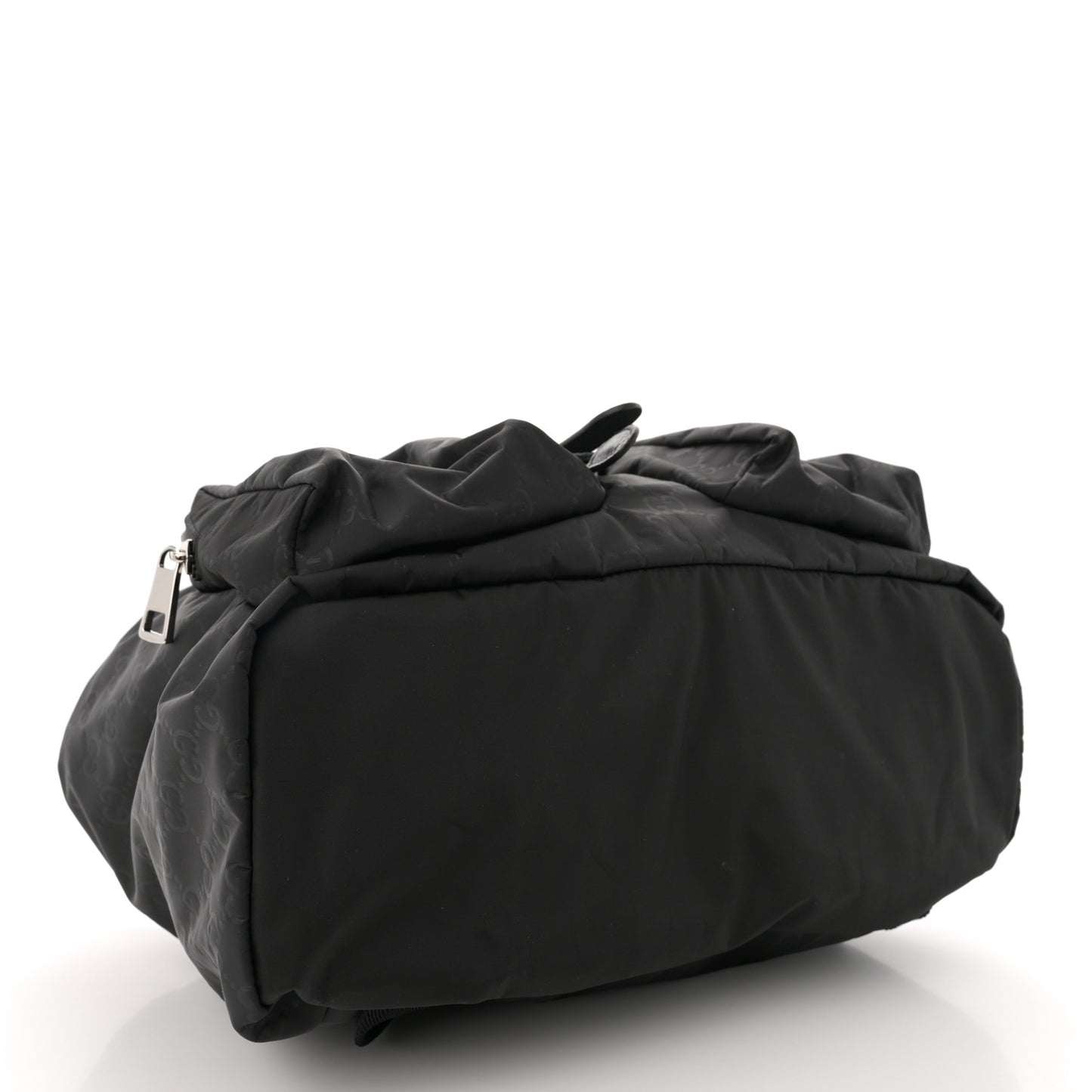 Nylon Monogram Medium Light Single Buckle Backpack Black