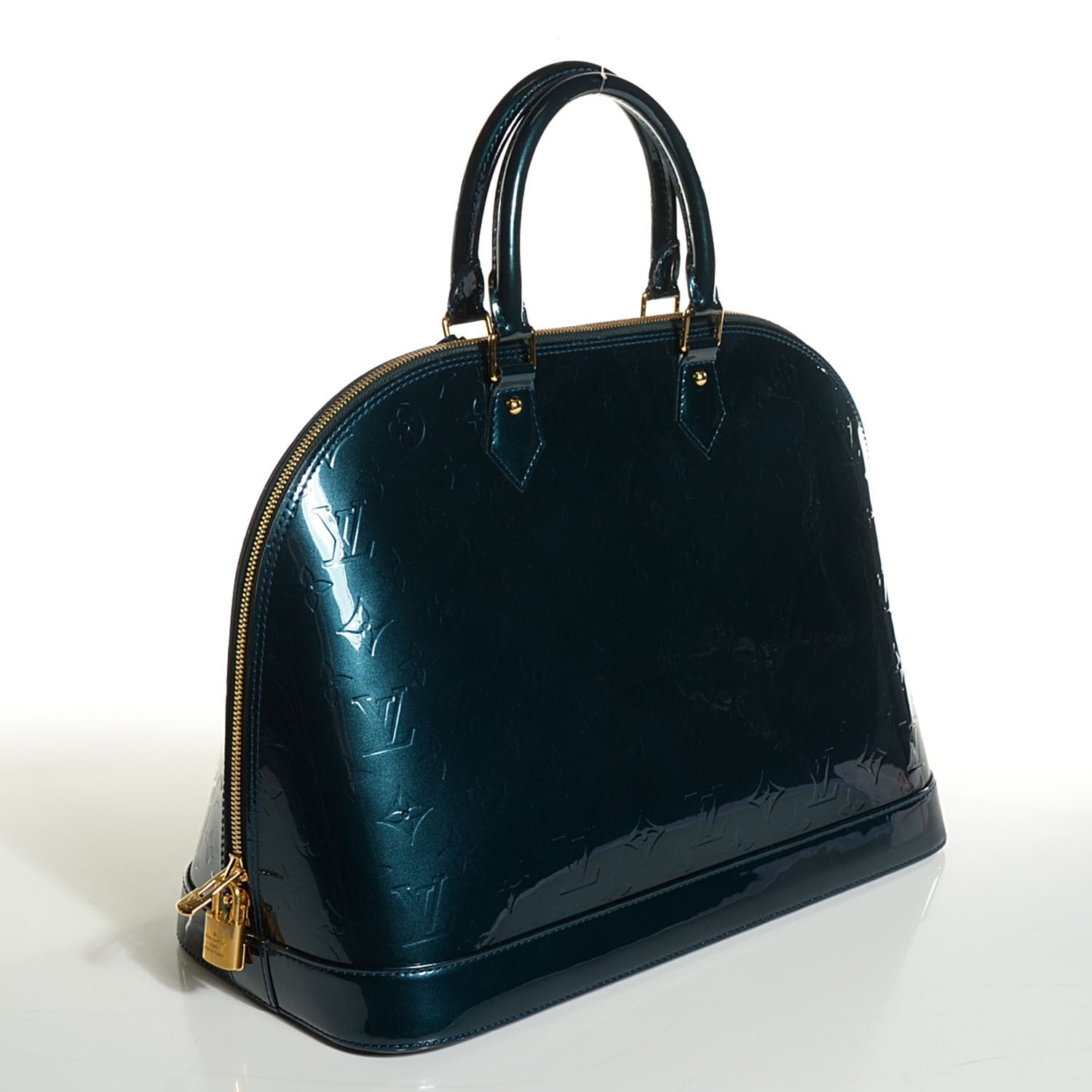 Louis Vuitton Vernis Alma GM Blue Nuit 3 of 7