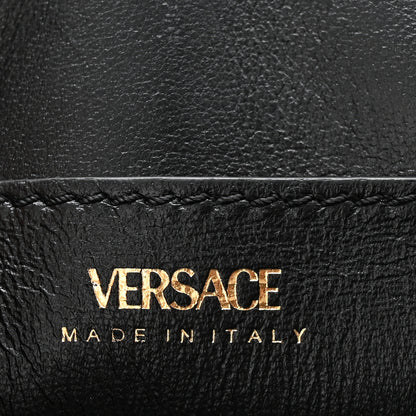 Versace Grained Calfskin Small La Medusa Top Handle Bag Black 10 of 17
