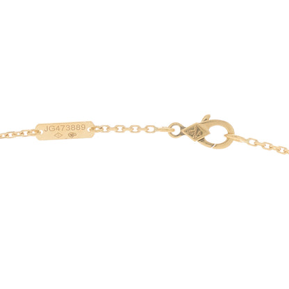 Van Cleef & Arpels 18K Yellow Gold Mother of Pearl Vintage Alhambra Pendant Necklace 5 of 6