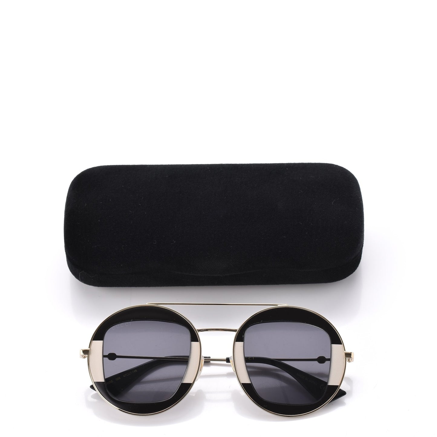 Round Frame Sylvie Web Sunglasses GG0105S Black
