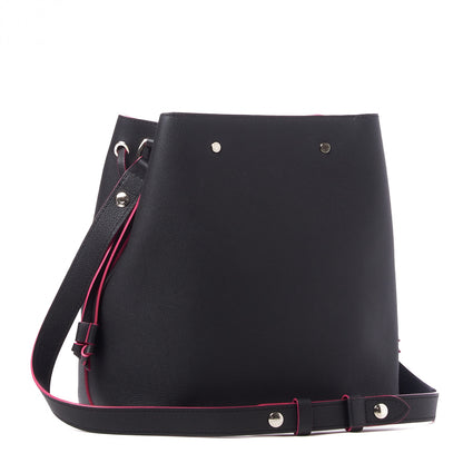 Louis Vuitton Calfskin Lockme Bucket Black 3 of 9