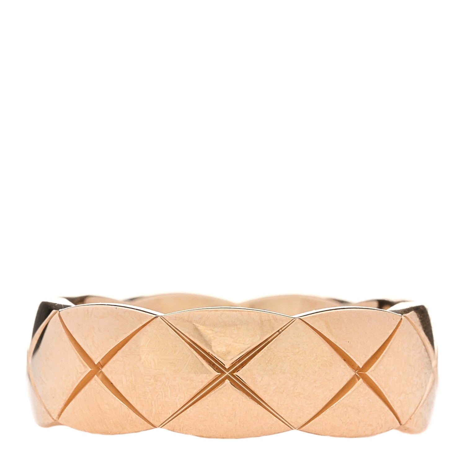 Chanel 18K Yellow Gold Diamond Small Coco Crush Ring 54 6.75 3 of 7