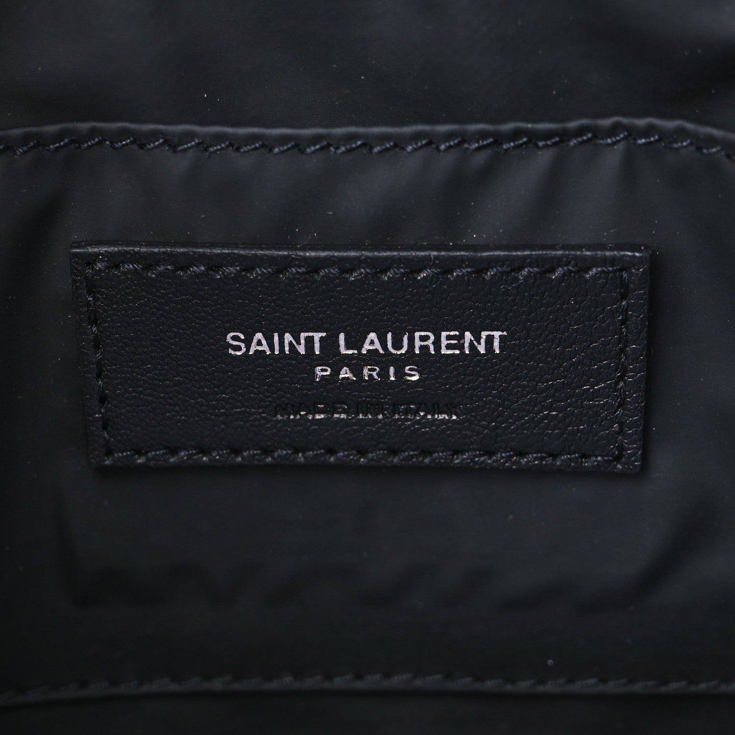 Saint Laurent Lambskin Y Quilted Monogram Loulou Cosmetic Case Black 6 of 6