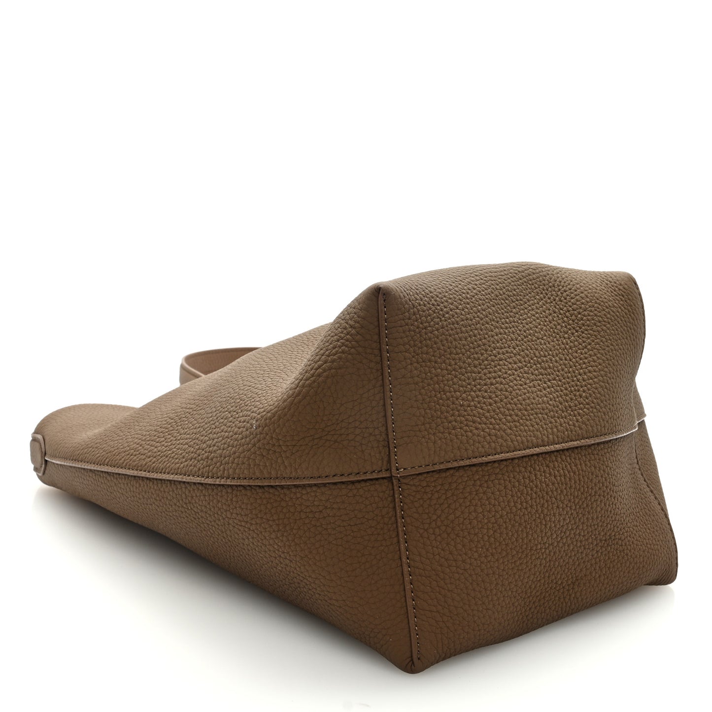 Grained Calfskin Medium N/S Park Tote Taupe