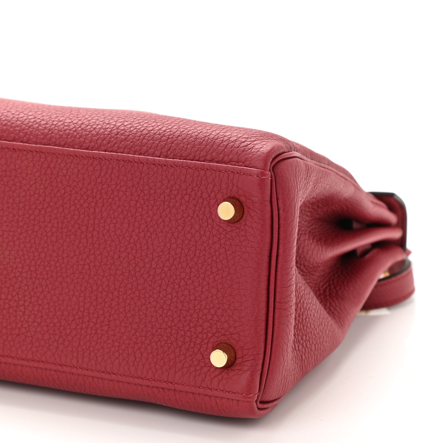 Hermes Togo Kelly Retourne 28 Rouge Grenat 10 of 10