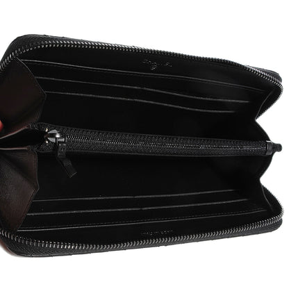 Chanel Lambskin Chevron Zip Wallet Black 5 of 9