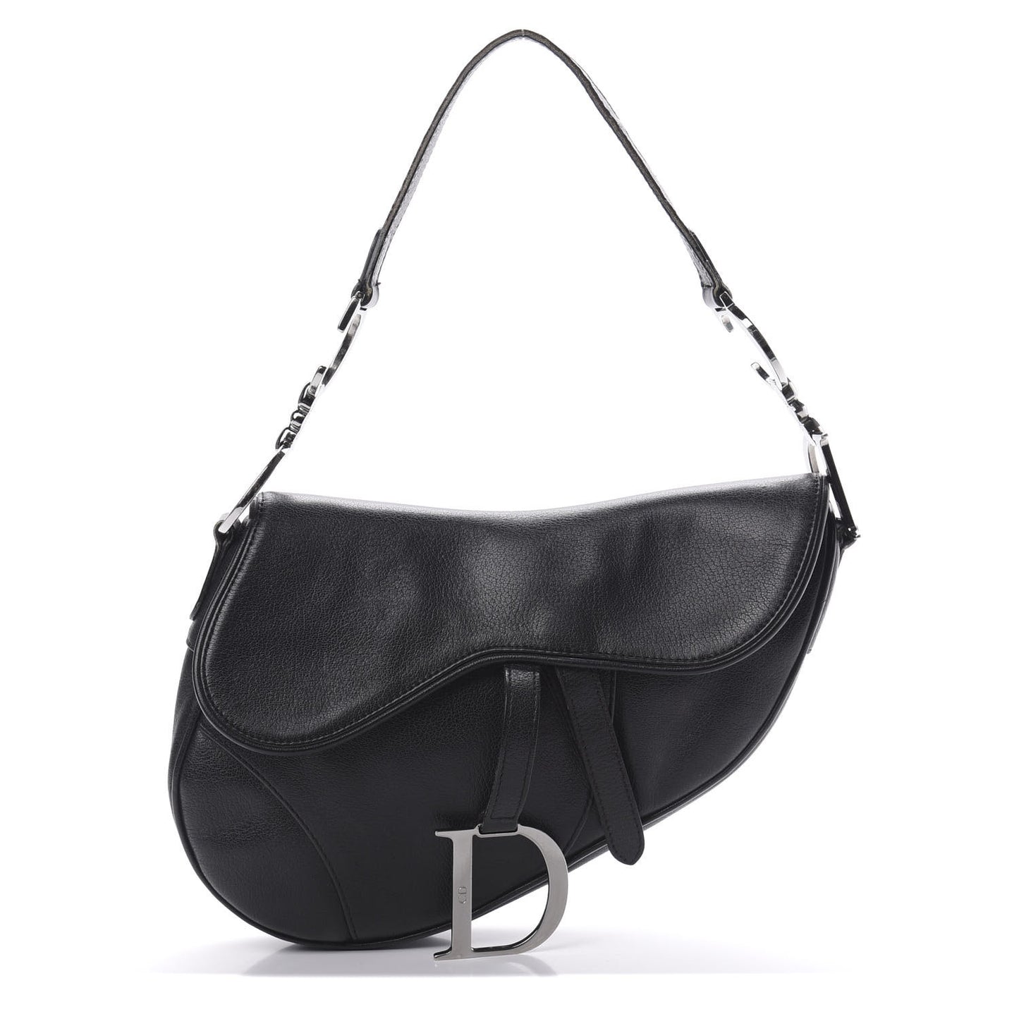 Calfskin Saddle Bag Black