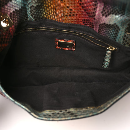 Fendi Snakeskin Maxi Baguette Bag Multicolor 5 of 10