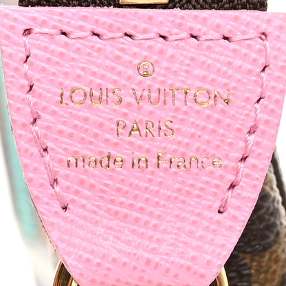 Louis Vuitton Monogram 2022 Christmas Animation Paris Mini Pochette Accessories Pink 13 of 17