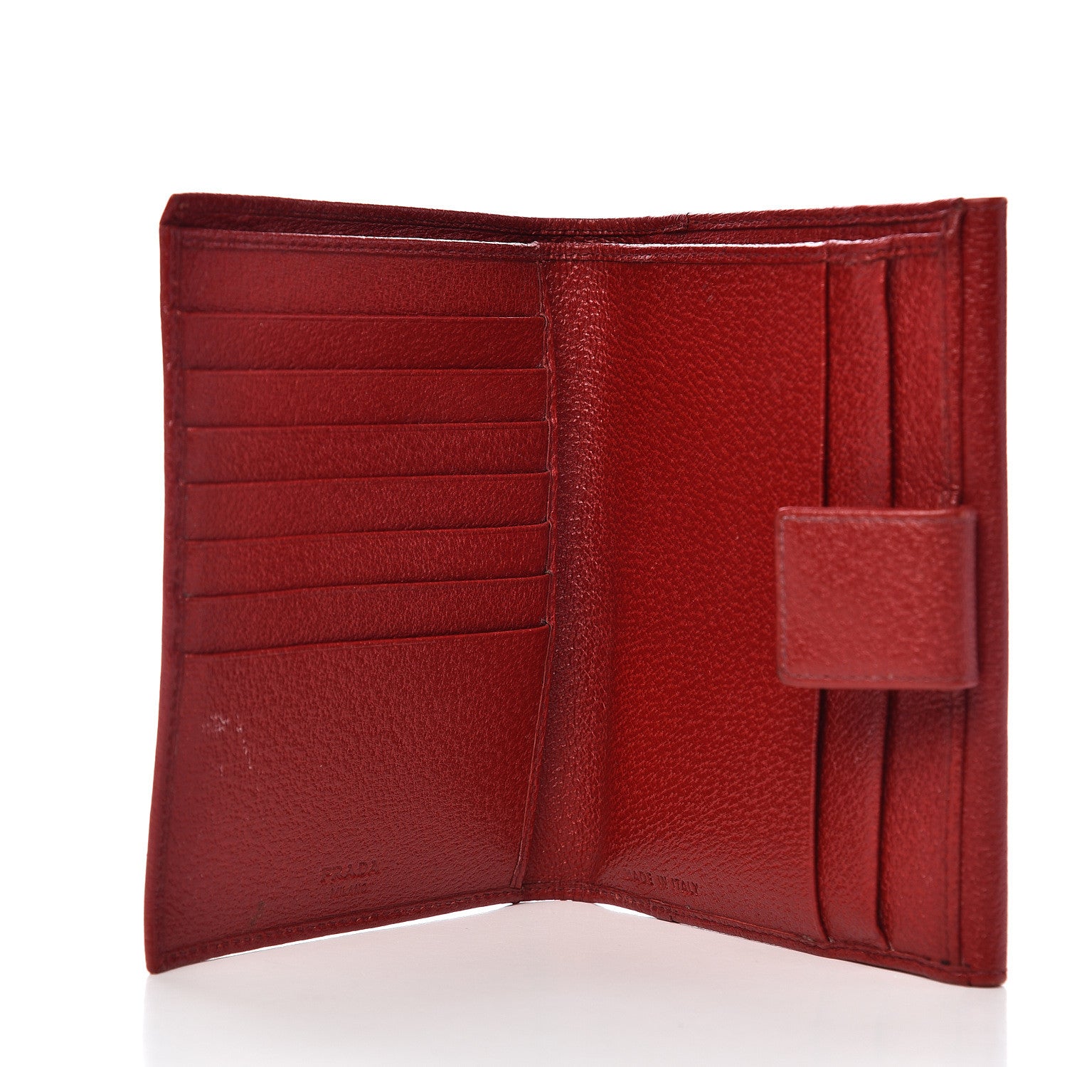 Prada Cinghiale Bi-Fold Wallet Fuoco 5 of 10