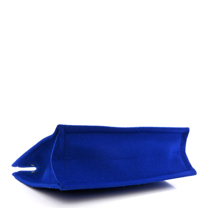 Saint Laurent Wool Rive Gauche Tote Blue 4 of 12