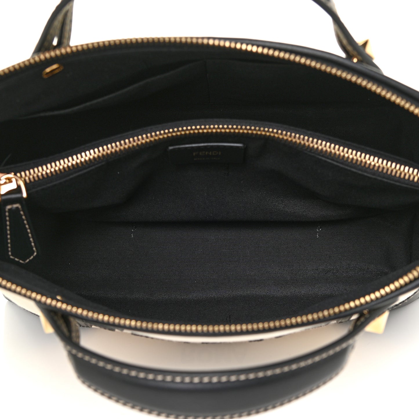 Canvas Vitello King Logo Embroidered Medium By The Way Boston Bag Grezzo Black