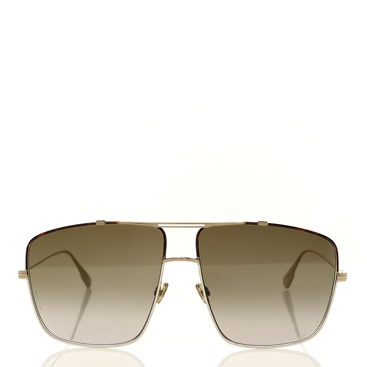 Metal Monsieur 2 Sunglasses Light Gold Havana