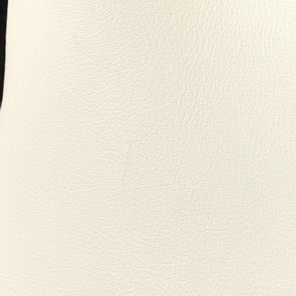 Fendi Vitello Dolce Bi-Color FF 1974 Embossed Medium By The Way Boston Bag White Ice Maya Black 12 of 13