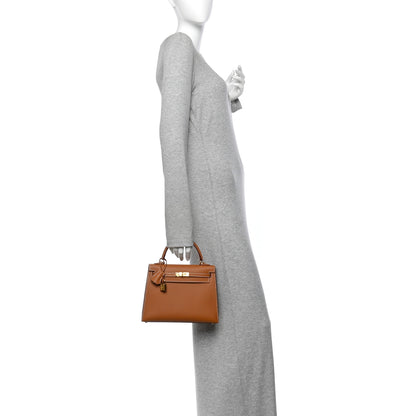Hermes Epsom Kelly Sellier 25 Gold 2 of 11