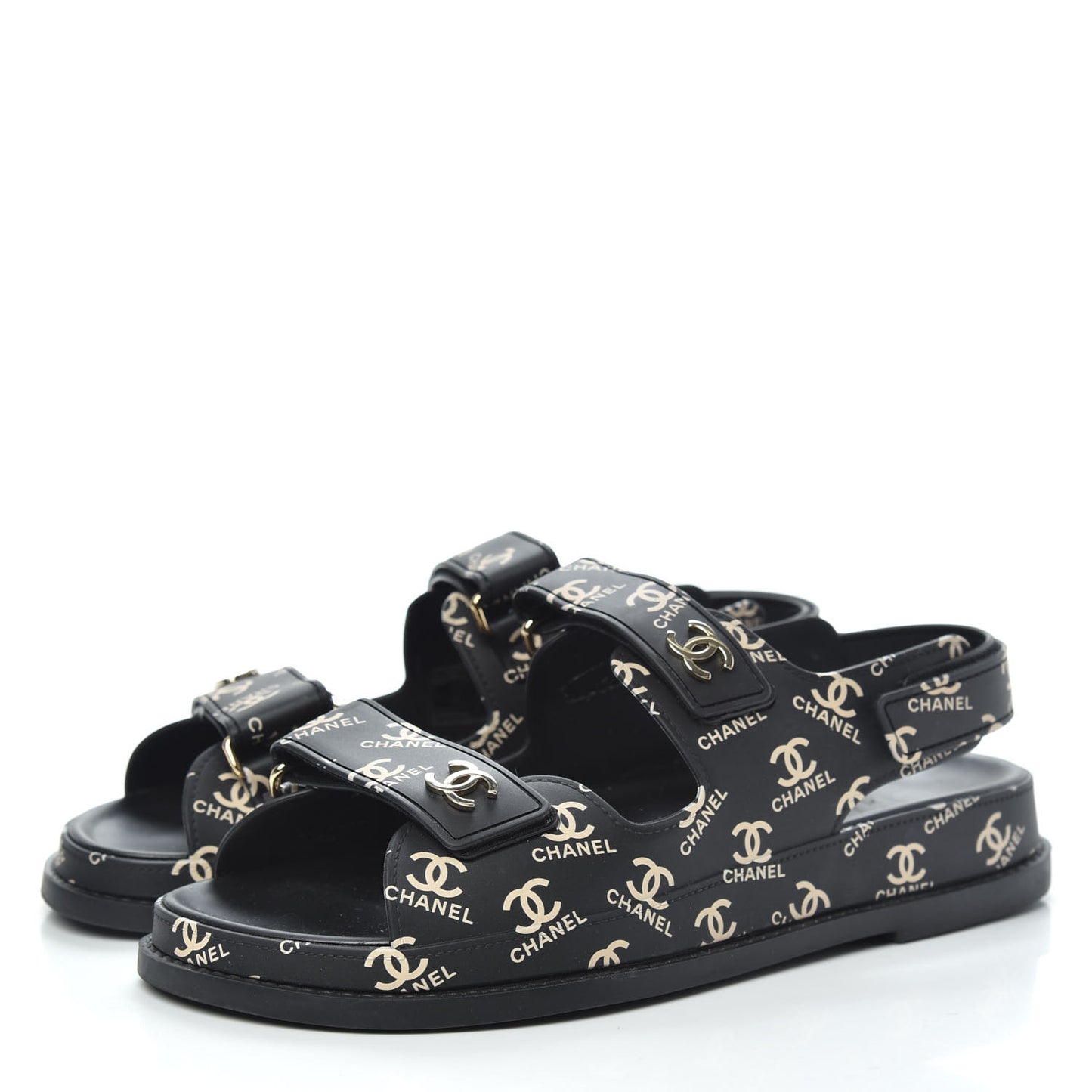 Rubber CC Dad Sandals 39 Black
