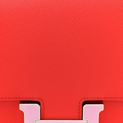 Hermes Epsom Enamel Constance 18 Rouge de Coeur Mauve Sylvestre 9 of 12