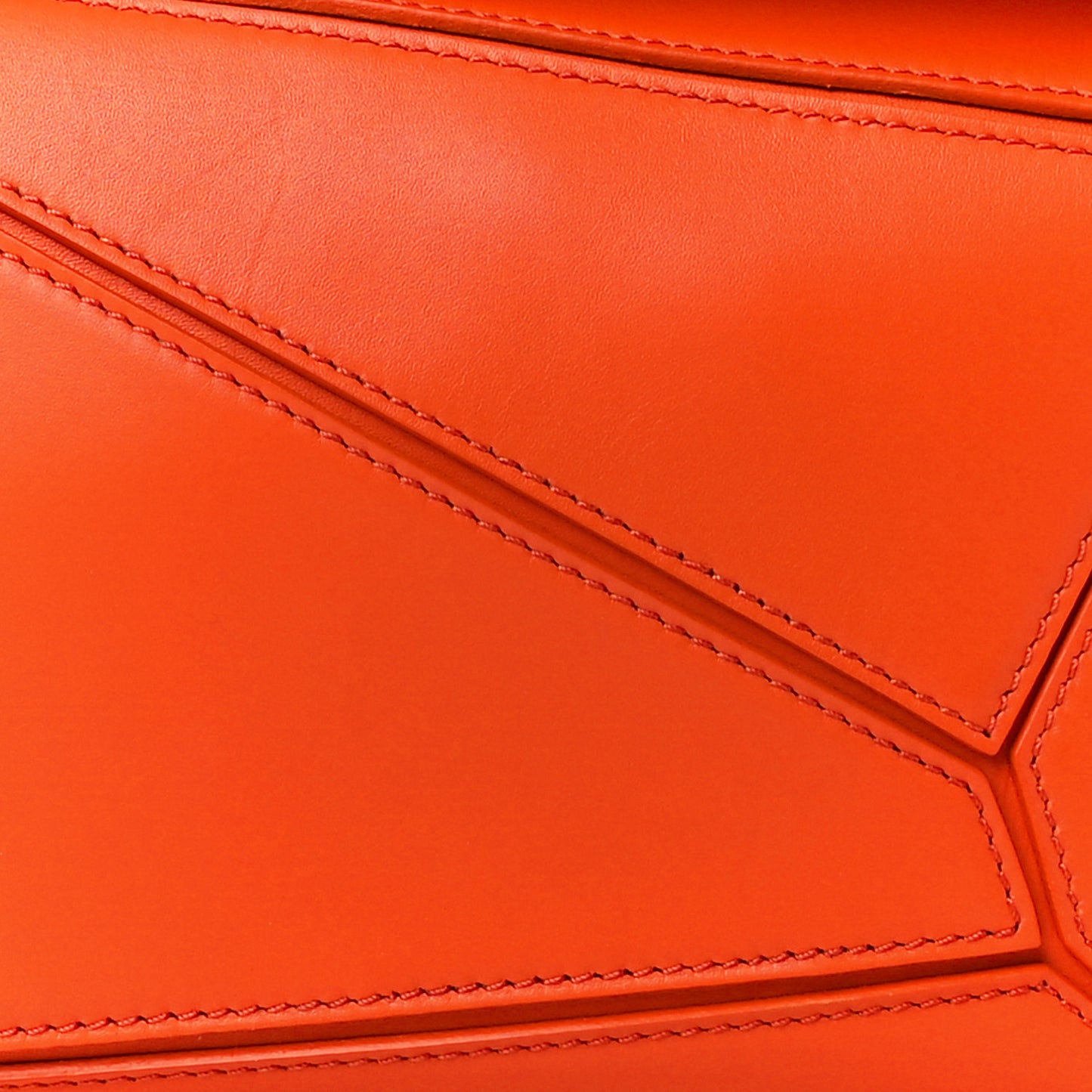 Satin Calfskin Small Puzzle Bag Orange