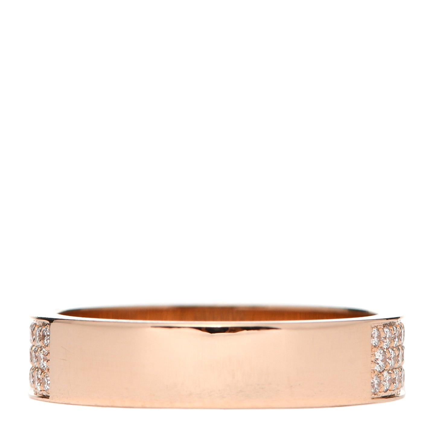 18K Rose Gold Diamond MM Kelly Clochette Ring 51 5.75