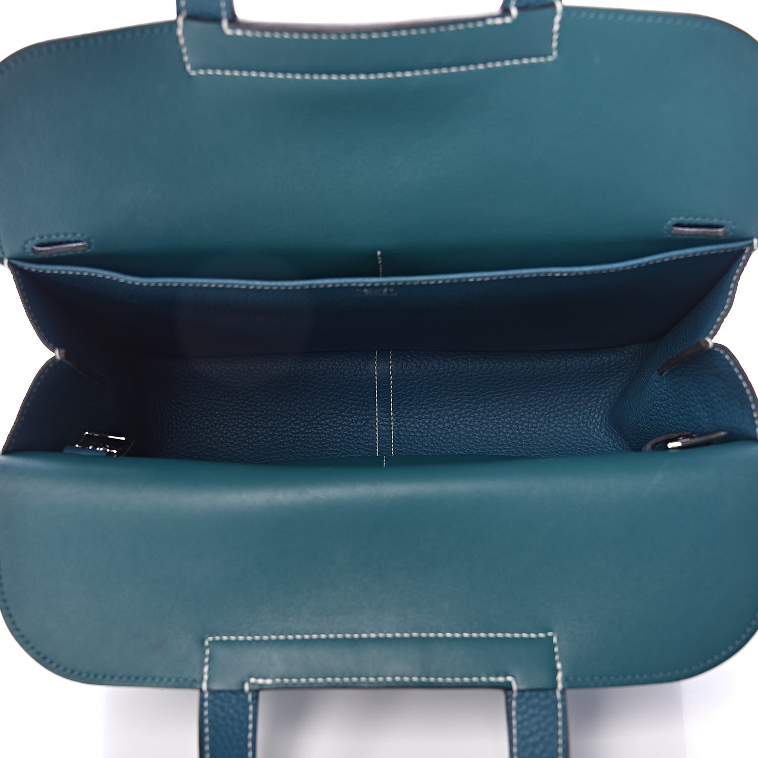 Hermes Taurillon Clemence Halzan 31 Vert Bosphore 6 of 11