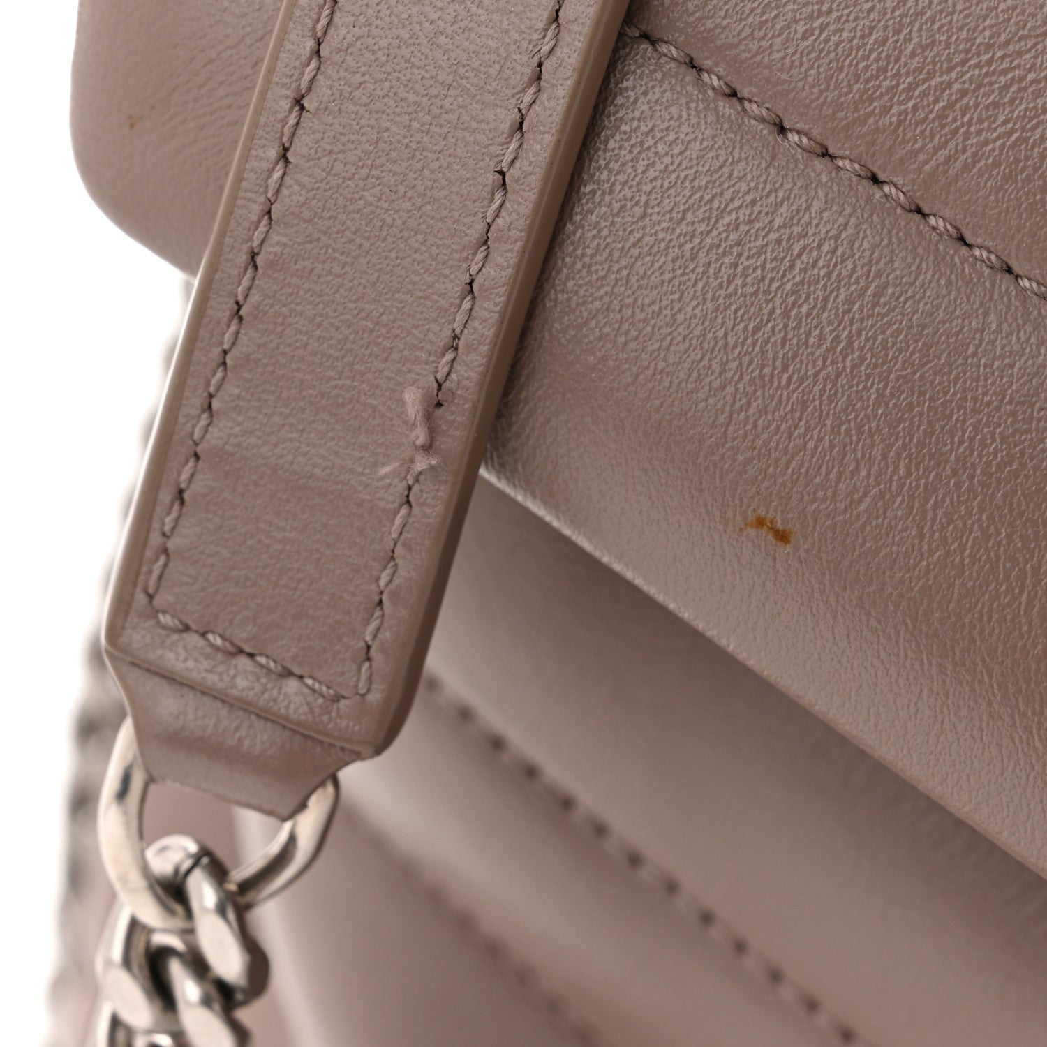 Saint Laurent Calfskin Y Quilted Monogram Medium Loulou Chain Satchel Rose Antic 11 of 12
