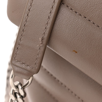 Saint Laurent Calfskin Y Quilted Monogram Medium Loulou Chain Satchel Rose Antic 11 of 12