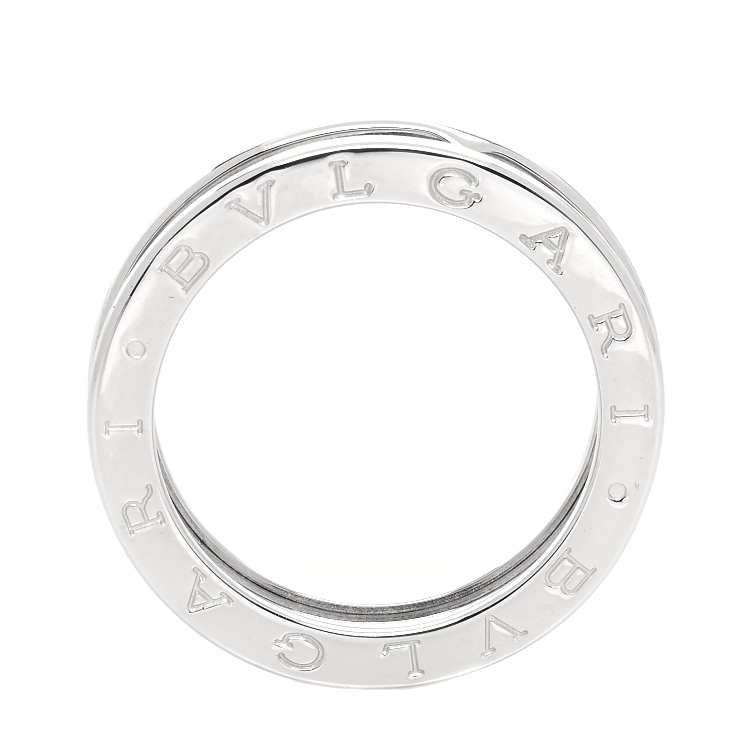 Bulgari 18K White Gold B.Zero1 One-Band Ring 57 8 4 of 5