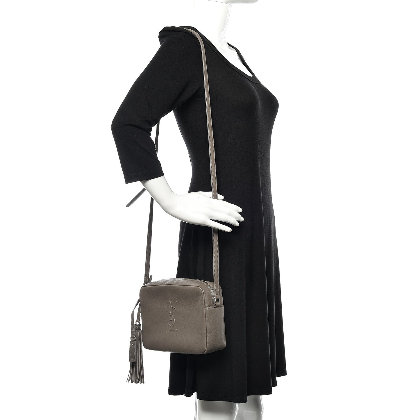 Lambskin Monogram Small Lou Camera Bag Asphalt