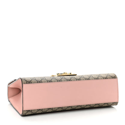 Gucci GG Supreme Monogram Calfskin Medium Padlock Shoulder Bag Beige Perfect Pink 4 of 10
