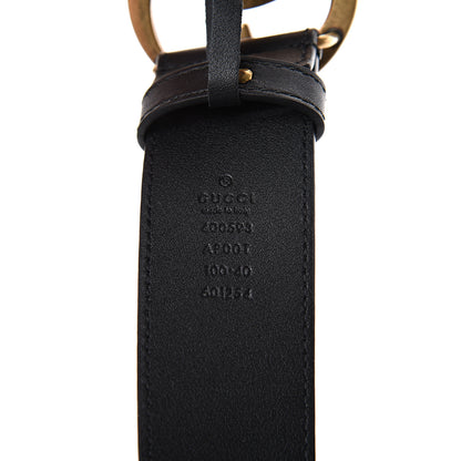 Gucci Calfskin Double G 40mm Belt 100 40 Black 3 of 5