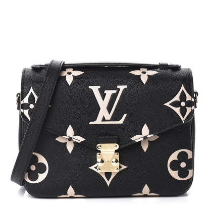 Louis Vuitton Empreinte Monogram Giant Pochette Metis Black Beige 1 of 9