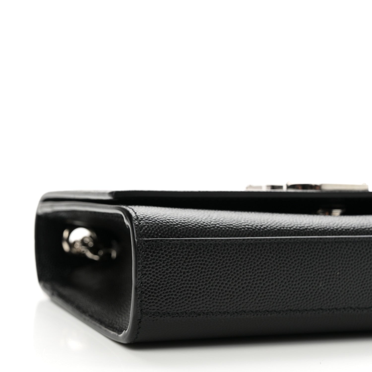 Saint Laurent Grain De Poudre Small Monogram Kate Satchel Black 8 of 10