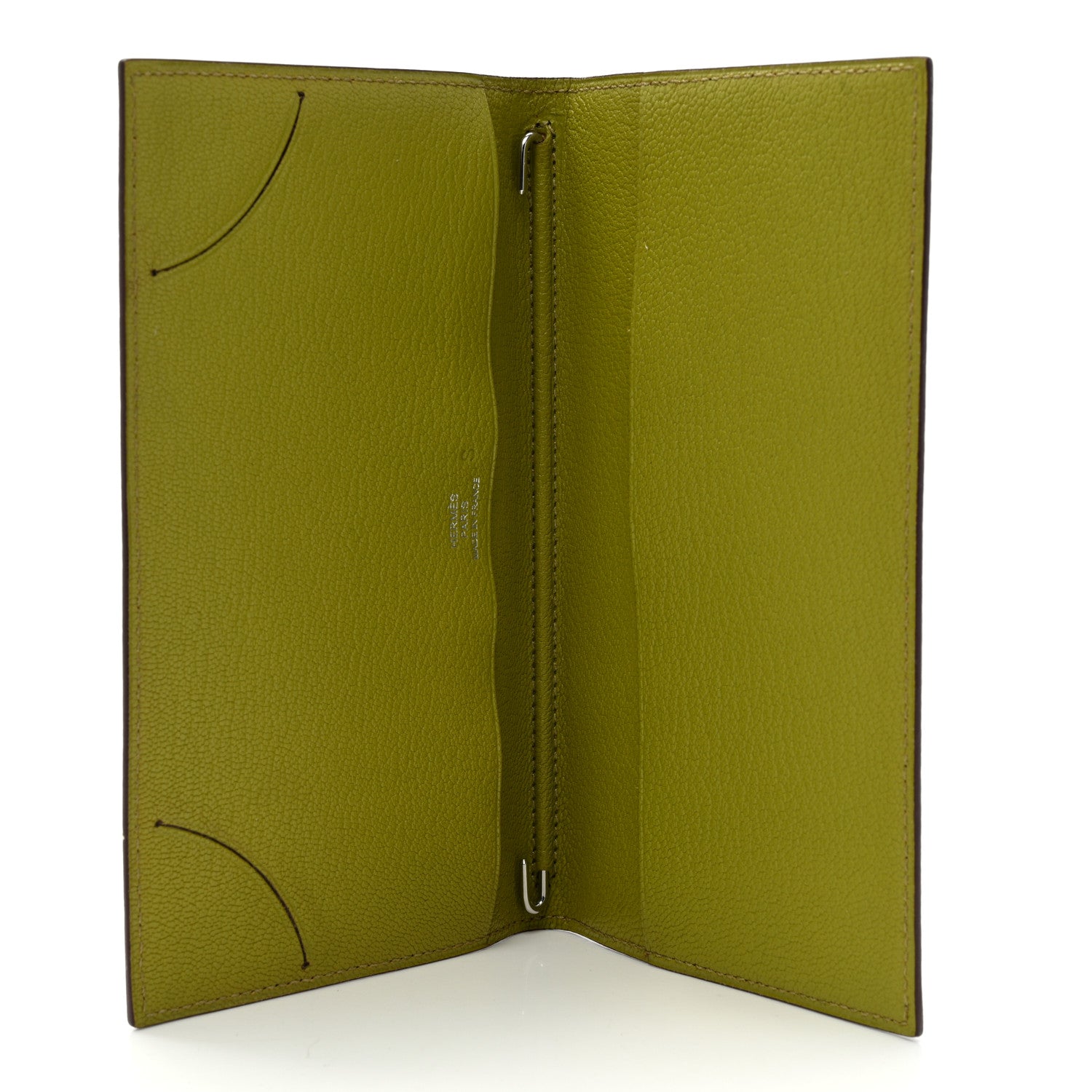 Hermes Chevre Mysore Verso Vision II Agenda Cover Ebene Vert Anis 5 of 8