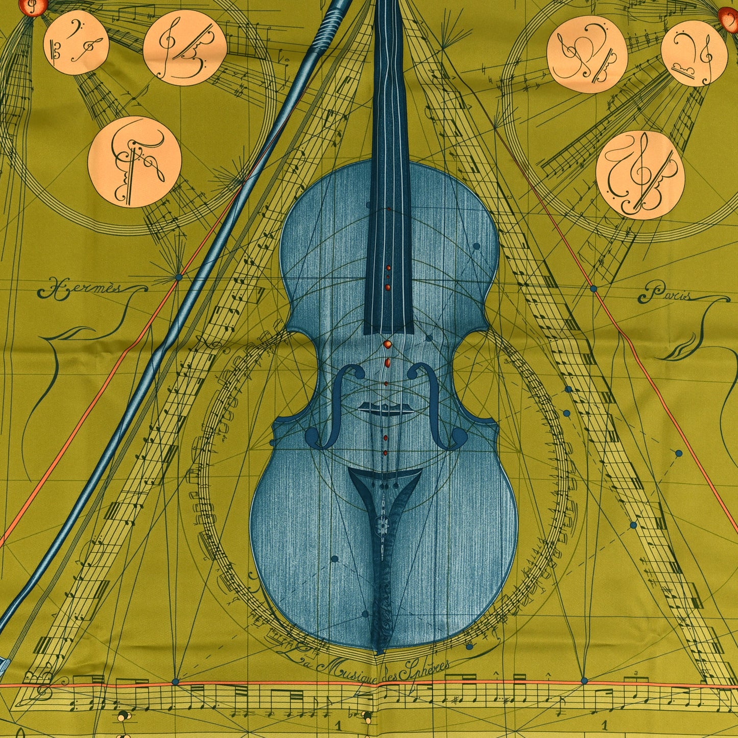 Silk La Musique des Spheres Scarf 90