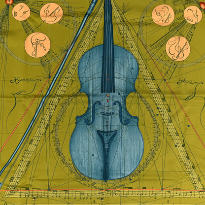 Hermes Silk La Musique des Spheres Scarf 90 2 of 6
