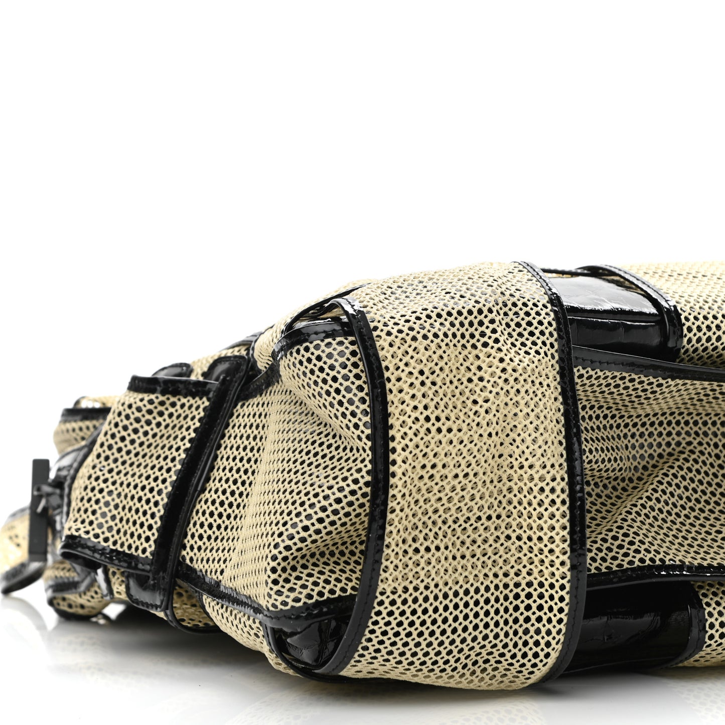 Patent Mesh Crossword Grande Bag Black