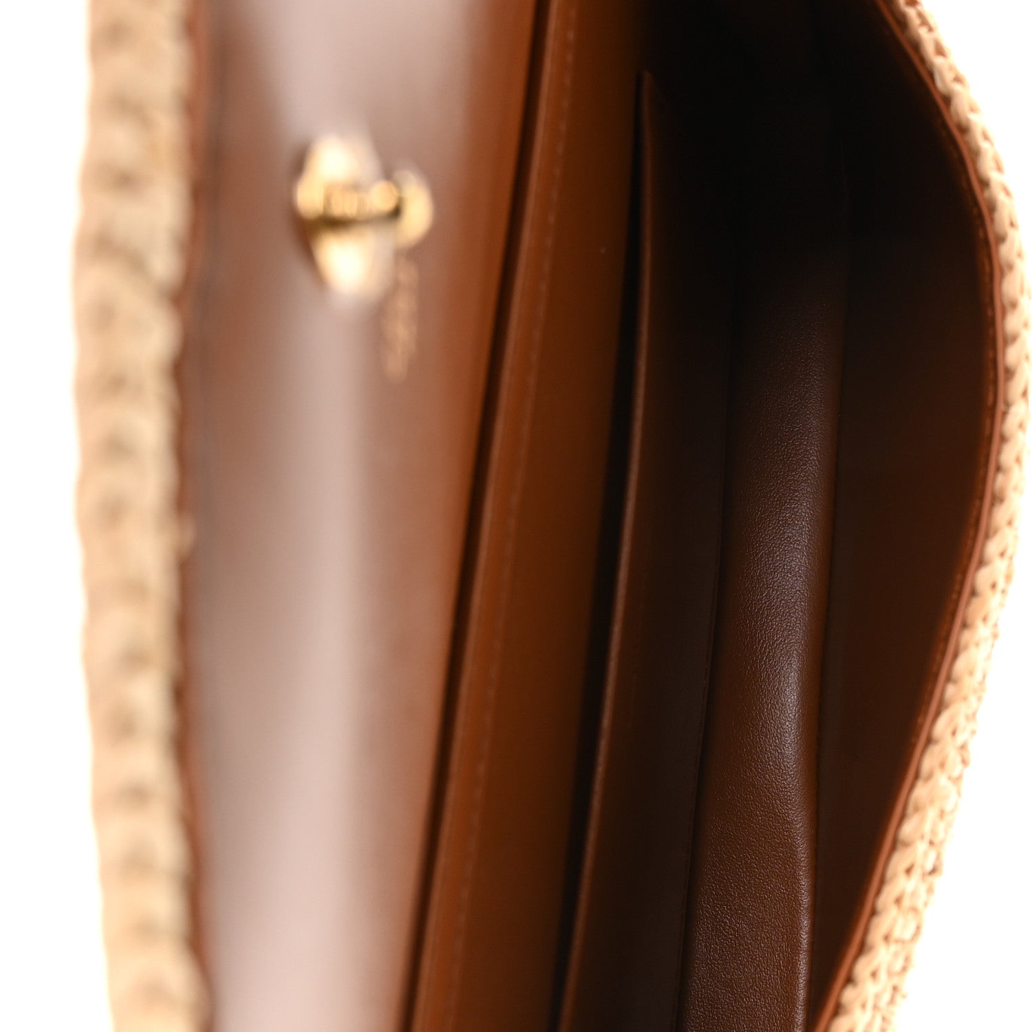 Celine Raffia Calfskin Multipochette Natural 5 of 12