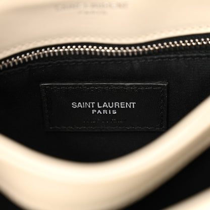 Saint Laurent Calfskin Y Quilted Monogram Toy Loulou Crossbody Bag Crema Soft 6 of 13