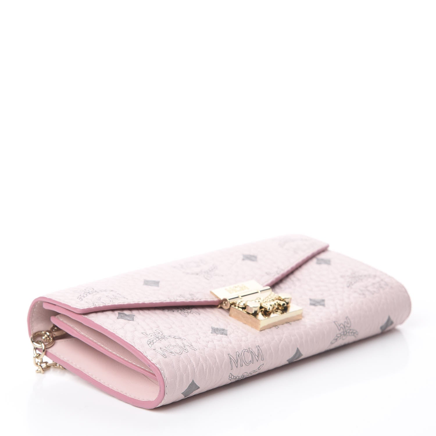 MCM Visetos Large Patricia Wallet On Chain Soft Pink 3 of 5