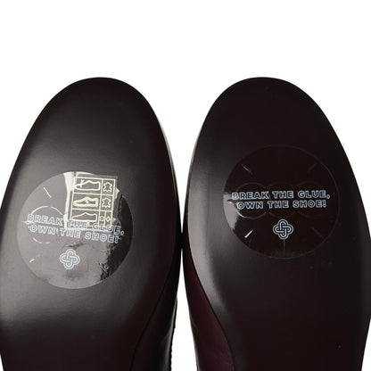 Chanel Calfskin CC Chain Mocassin Loafers 38 Burgundy 7 of 10