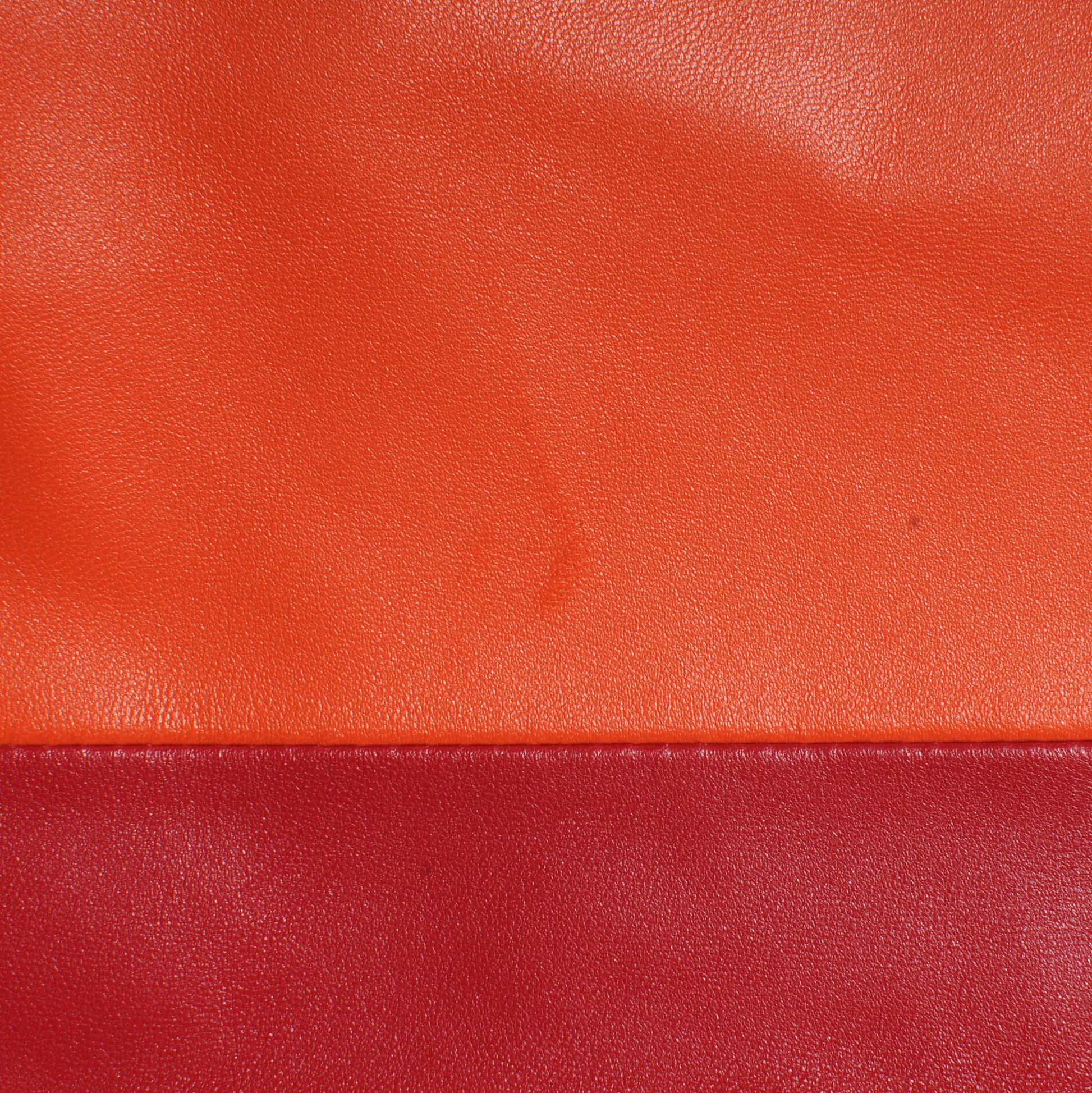 Celine Leather Horizontal Bi-Cabas Orange Red 9 of 9