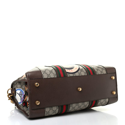 Gucci Soft GG Supreme Monogram Courrier Medium Duffle Bag Beige New Acero Multicolor 3 of 6