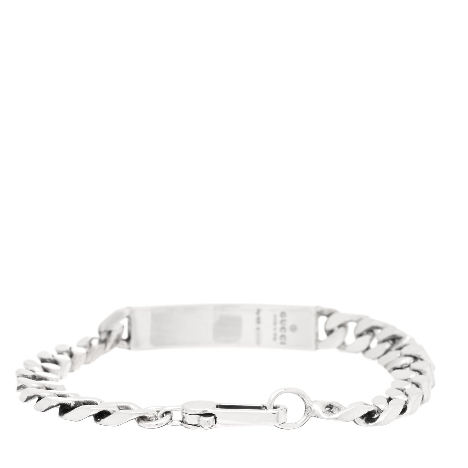 Gucci Sterling Silver GucciGhost Hamlet Skull ID Chain Bracelet 2 of 4